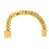 Image 2 : BRACELET: [1] 14KYG gold Cuban link bracelet, 17.5mm in width, 9 inch, 196.2 grams EARRING: [1] 1 ea