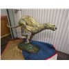 Image 1 : SCULPTURE: Bronze Running Cheetah with gilded spots. No markings found noted on previous report. 40"