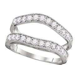 1 CTW Diamond Ring 14KT White Gold - REF-82W4K