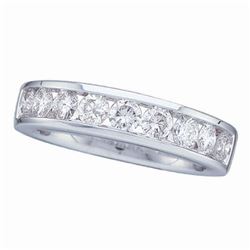 0.15 CTW Diamond Wedding Ring 14KT White Gold - REF-22H4M