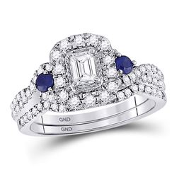 1.04 CTW Diamond Ring 14KT White Gold - REF-183N9K