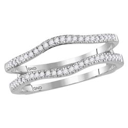 0.25 CTW Diamond Ring 14KT White Gold - REF-41H9M