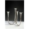 Image 1 : WÜRTTEMBERGISCHE METALLWARENFABRIK, Geislingen - Wilhelm Wagenfeld - Leuchter, - Plated. Drei...