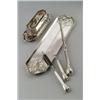Image 1 : WÜRTTEMBERGISCHE METALLWARENFABRIK, Geislingen - Toiletten-Set, - Zinn, Naturborsten, Velours....