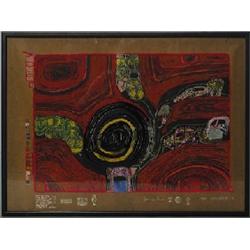 FRIEDENSREICH HUNDERTWASSER (1928 - 2000) - Kreisverkehr der Straßengekreuzigten, - Farbserigra...
