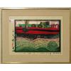 Image 1 : FRIEDENSREICH HUNDERTWASSER (1928 - 2000) - Regentag auf liebe Wellen, - Farbserigafie mit Meta...