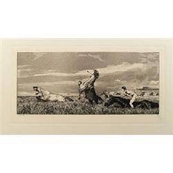 MAX KLINGER (1857 - 1920) - Radierungen Intermezzi, - Radierung, teils in Aquatinta. 12 Blätter...