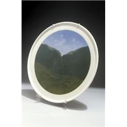 KÖNIGLICHE PORZELLANMANUFAKTUR BERLIN, Berlin - Theodor Schmuz-Baudiss - Wandplatte, - Porzell...