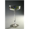 Image 1 : GRÄFLICH SCHAFFGOTSCH´SCHE JOSEPHINENHÜTTE, Schreiberhau - Sektschale, - farbloses Glas. Emailb...