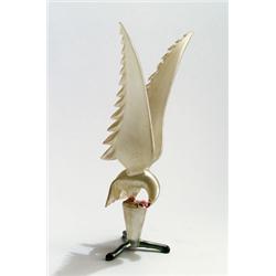 JOHANN LÖTZ WITWE, Klostermühle - Adler, - farbloses und grünes Glas, partiell mit orangefarben...