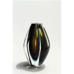 KOSTA GLASBRUK AB, Ekeberga - Monica Morales-Schildt - Vase Ventana, - dickwandiges, farbloses...