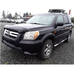 K6 --  2008 Honda Pilot SE , Black , 153838  KM's