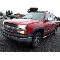 J6 --  2006 Chevrolet Avalanche , Red , 238880  KM's