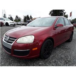 A7 --  2006 VW Jetta , Red , 226676  KM's    No Reserve - Selling to the Highest Bidder 