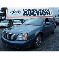 A1 --  2000 Cadillac Deville , Blue , 256248  KM's   No Reserve - Selling to the Highest Bidder 