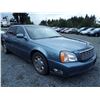 Image 2 : A1 --  2000 Cadillac Deville , Blue , 256248  KM's  "No Reserve - Selling to the Highest Bidder"