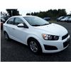 Image 2 : B3 --  2012 Chevrolet Sonic Lt , White , 179780  KM's