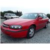 Image 1 : L5 --  2004 Chevrolet Impala , Red , 190430  KM's
