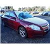 Image 2 : H4 --  2009 Chevrolet Malibu , Red , 120452  KM's