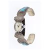 Image 1 : Old Pawn Inlay Turquoise Watch Cuff Bracelet