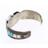 Image 2 : Old Pawn Inlay Turquoise Watch Cuff Bracelet
