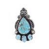 Image 1 : Darren Livingston Kingman Turquoise Long Ring