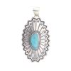 Image 1 : Chimney Butte Turquoise Contemporary Stamp Pendant