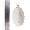 Image 2 : Chimney Butte Turquoise Contemporary Stamp Pendant