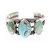 Image 1 : Paul Livingston Kingman Turquoise Cuff Bracelet
