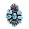 Image 1 : Raymond Beard Egyptian Turquoise Contemporary Cluster Large Ring