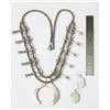 Image 2 : Multi Stone Contemporary Squash Blossom Necklace  Earrings Set