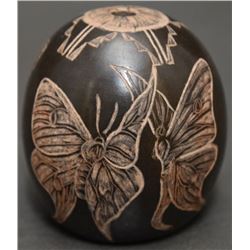 SANTA CLARA POTTERY SEED JAR ( NARANJO)