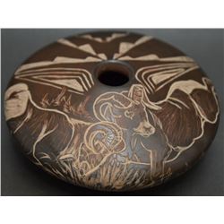 SANTA CLARA POTTERY VASE (NARANJO)