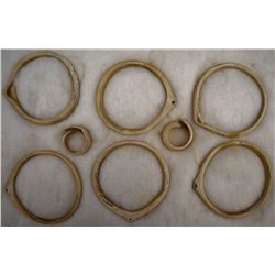 HOHOKAM  INDIAN SHELL BRACELETS