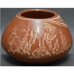 SANTA CLARA POTTERY BOWL (NARANJO)
