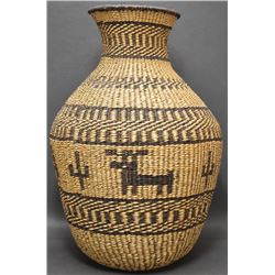 APACHE INDIAN BASKETRY OLLA