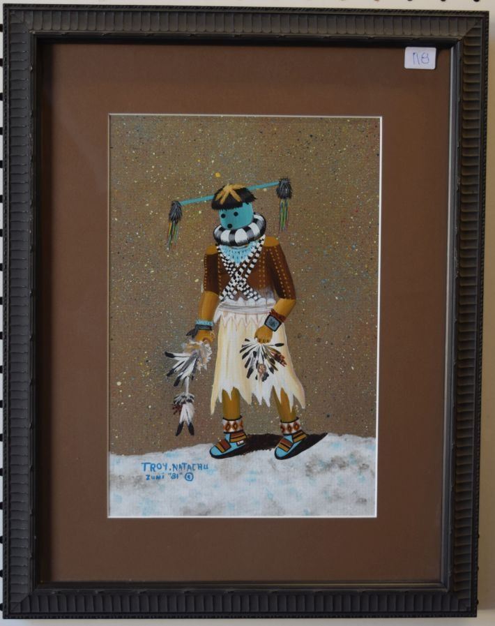 ZUNI INDIAN PAINTING (NATACHU)