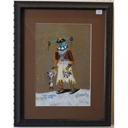 ZUNI INDIAN PAINTING (NATACHU)
