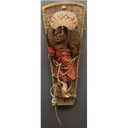 PAIUTE INDIAN BASKETRY DOLL CRADLE