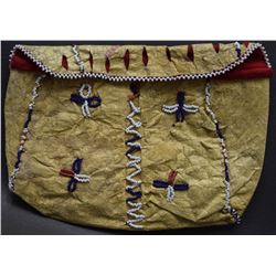 APACHE INDIAN BEADED BLADDER BAG