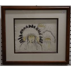 SENECA INDIAN PAINTING (SNOW)