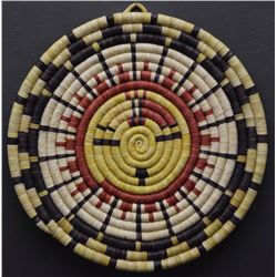 HOPI INDIAN BASKETRY PLAQUE