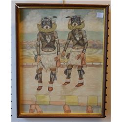 HOPI INDIAN PAINTING (PENTEWA)