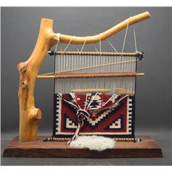 NAVAJO INDIAN WEAVER LOOM