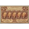 Image 1 : July 17, 1862 25 Cents First Issue Fractional Currency Note