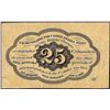 Image 2 : July 17, 1862 25 Cents First Issue Fractional Currency Note