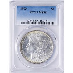 1903 $1 Morgan Silver Dollar Coin PCGS MS65