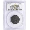 Image 1 : 1711-D French Colonies 30 Deniers Coin PCGS Genuine