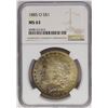 Image 1 : 1885-O $1 Morgan Silver Dollar Coin NGC MS63 Amazing Toning