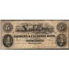 Image 1 : 1853 $5 Farmers & Exchange Bank Charleston, SC Obsolete Note